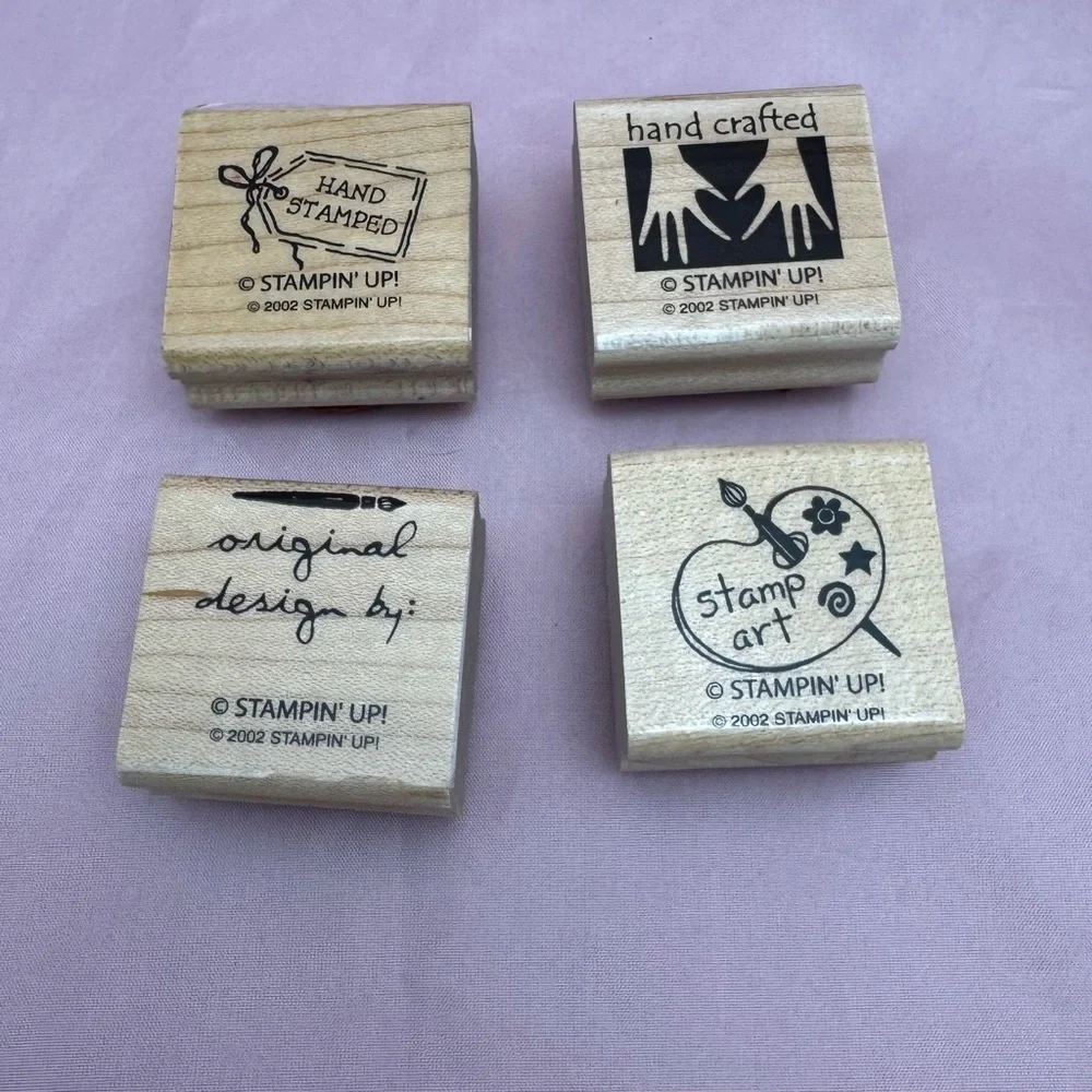 ✨ Stampin’ Up! Rubber Stamp Lot Mixed Designs Retired Wood Mounted ✨